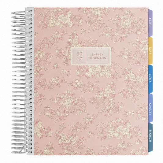 Toile Wallpaper Quartz Hourly LifePlanner™ - Platinum Coil