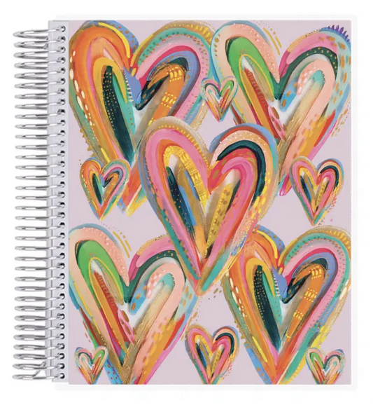 7 x 9 EttaVee Layers of Love Coiled Notebook - Lined