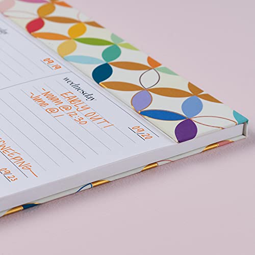 Designer  Weekly Schedule Pad - Mid Century Circles