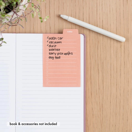 Tabbed Sticky Notes - Daily Checklist