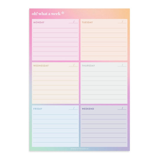 Oh What A Week Notepad - 50 Sheets