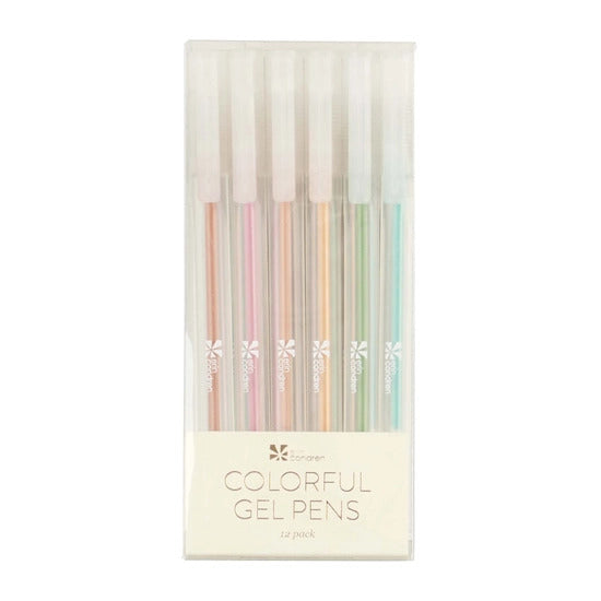 Colourful Gel Pens 12 Pack