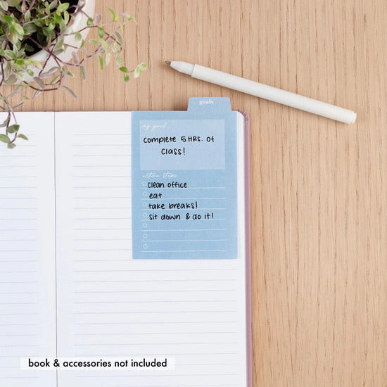 Tabbed Sticky Notes - Goal Setting