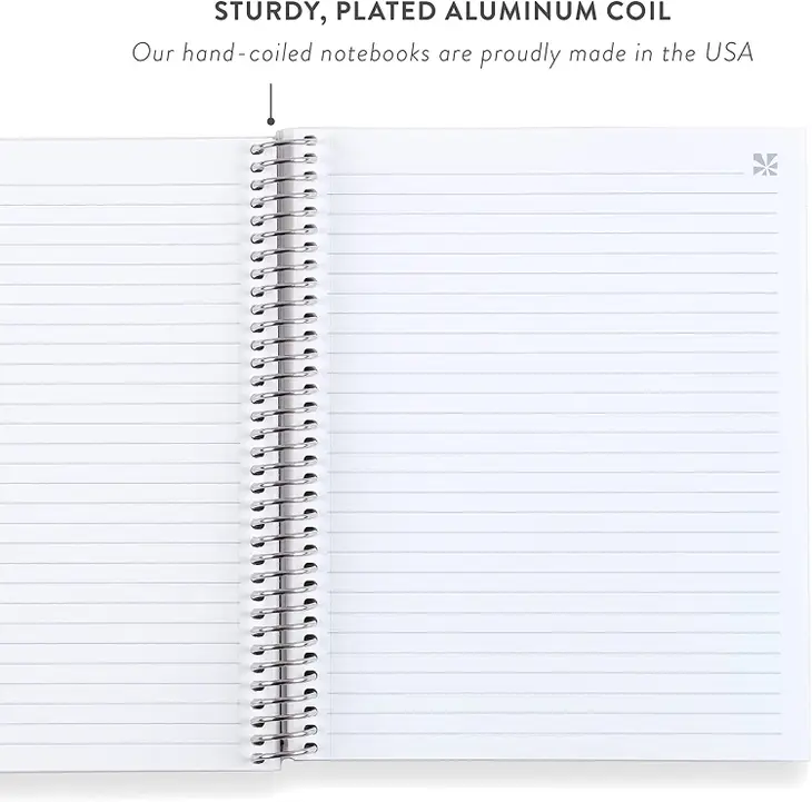 7 x 9 EttaVee Layers of Love Coiled Notebook - Lined
