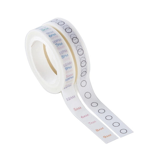 Washi Tape Duo - Hourly-Checklist