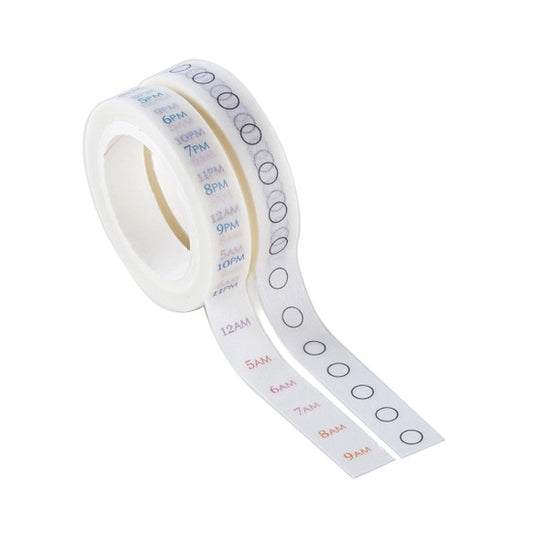 LifePlanner Hourly and Checklist Washi Tape Duo