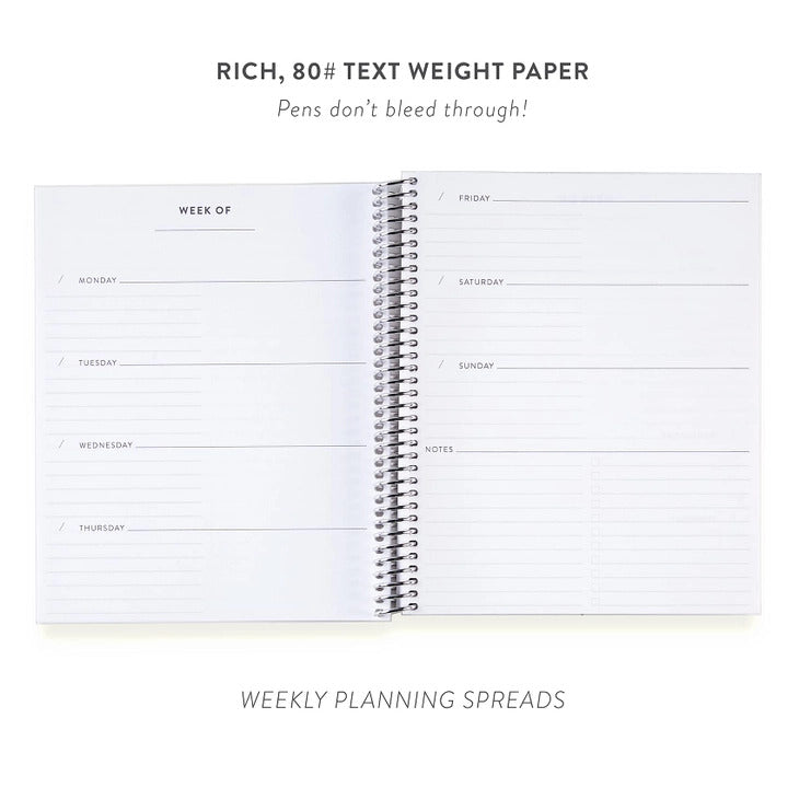 7x9 Weekly Undated Focused Planner - Camel