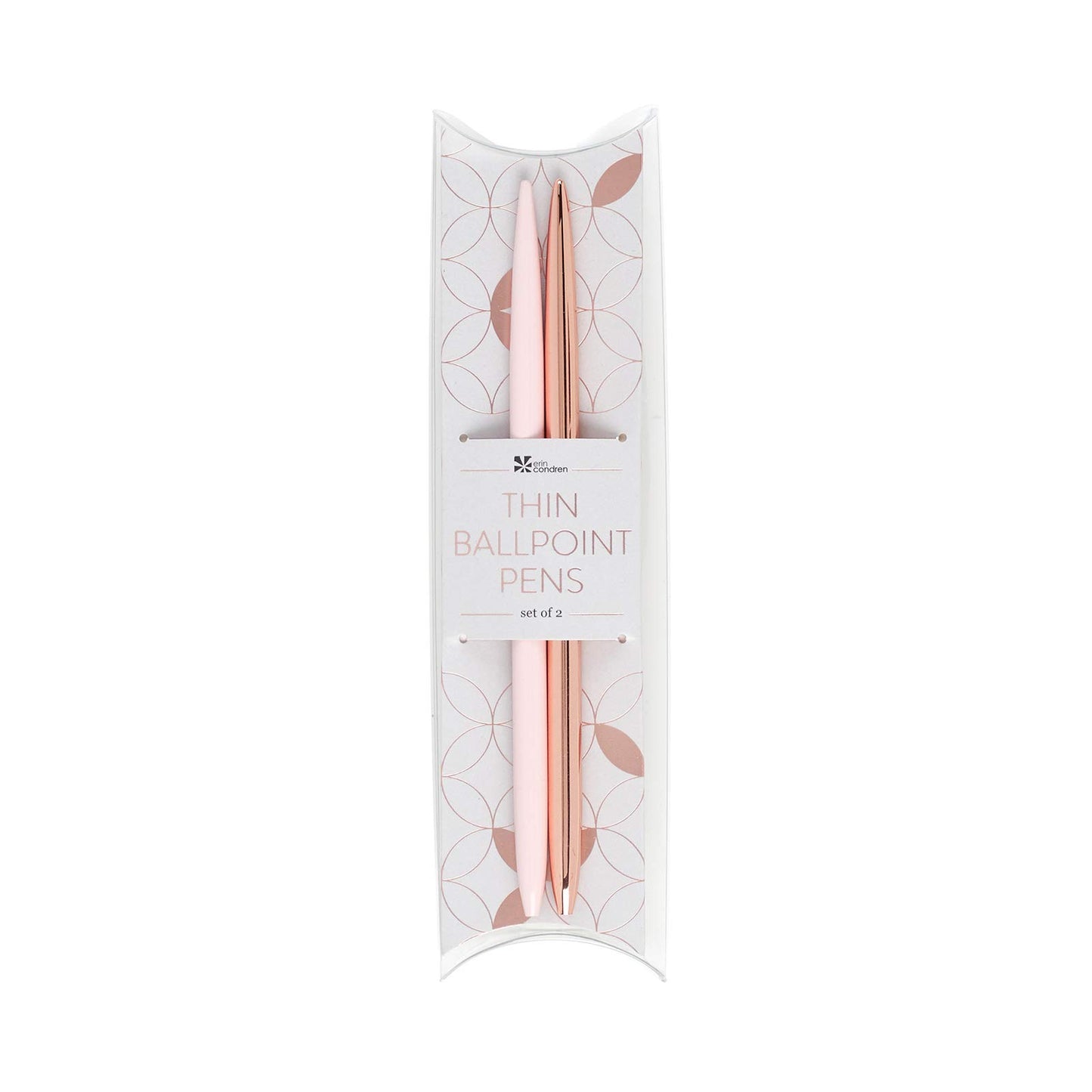 Rose Gold and Blush Slim Ballpoint Pens Duo