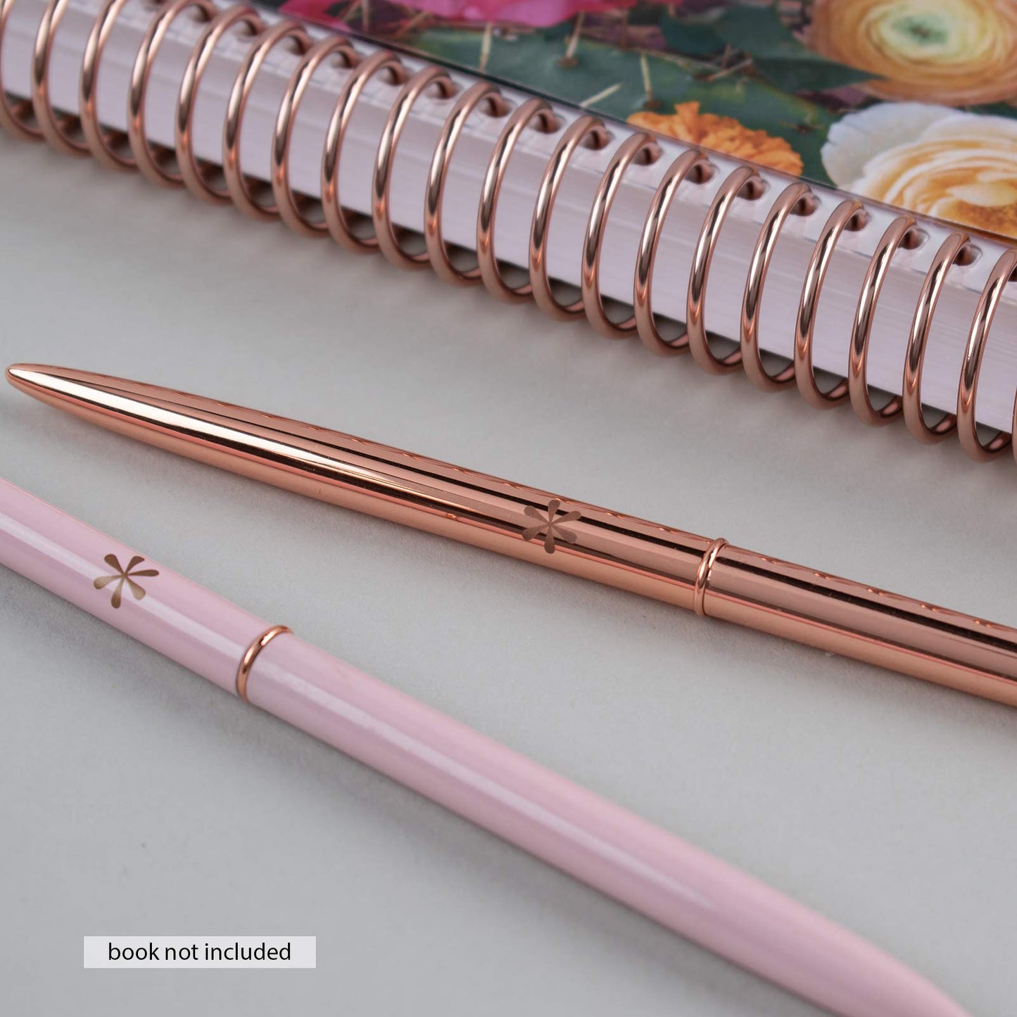 Rose Gold and Blush Slim Ballpoint Pens Duo