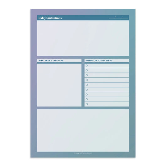 Daily Intention Notepad - 50 Sheets
