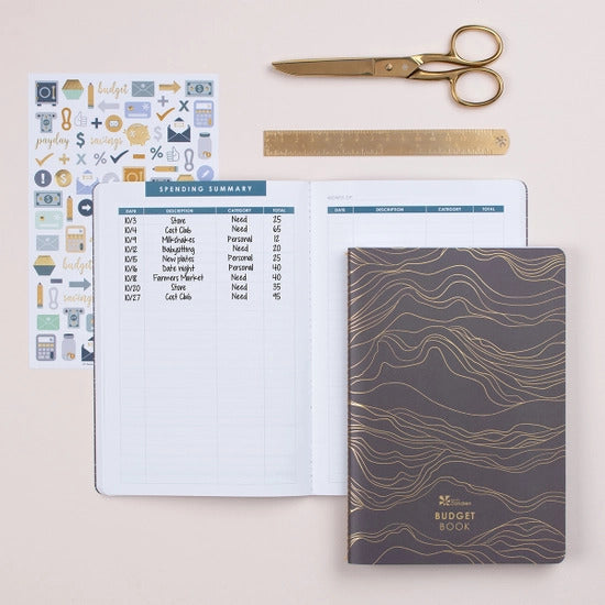 Budget Book Petite Planner - Waves