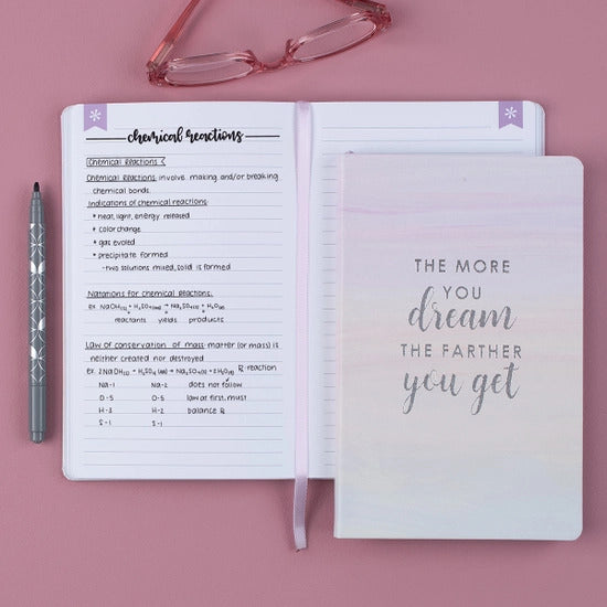 5x8 Softbound Notebook - Lined, Dream Quote