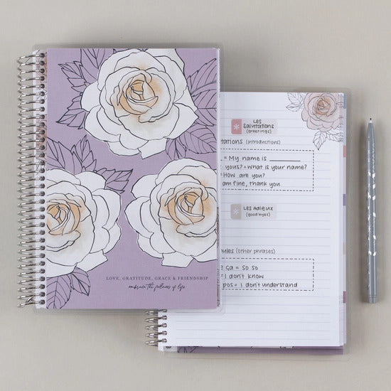 Coiled Lined Flora A5 Notebook - Special Edition