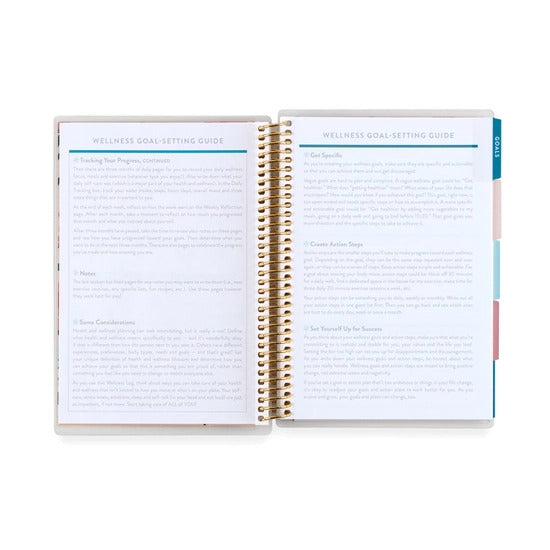 Guided Journal - A5 Daily Wellness Planner - Wild Flowers