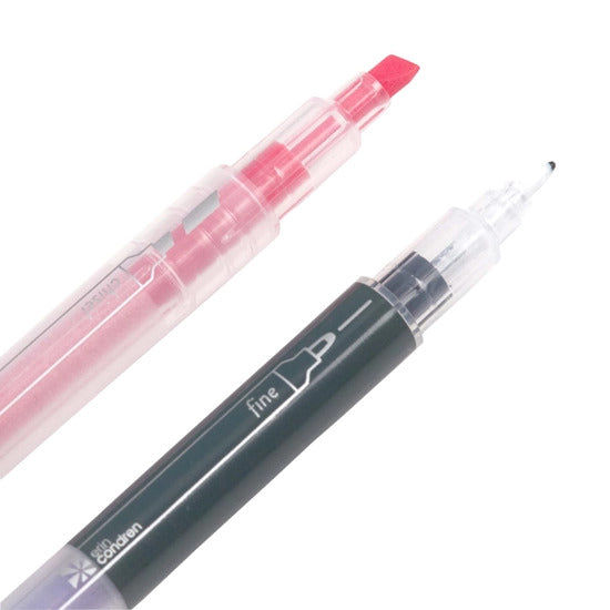 Pastel And Black Dual-Ink Dual-Tip Highlighter Pens 6-Pack