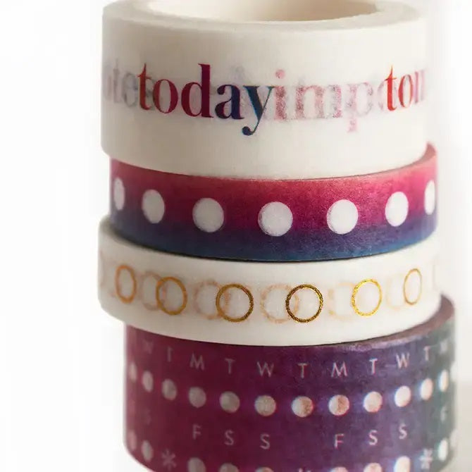 Washi Tape 4-pack - Productivity